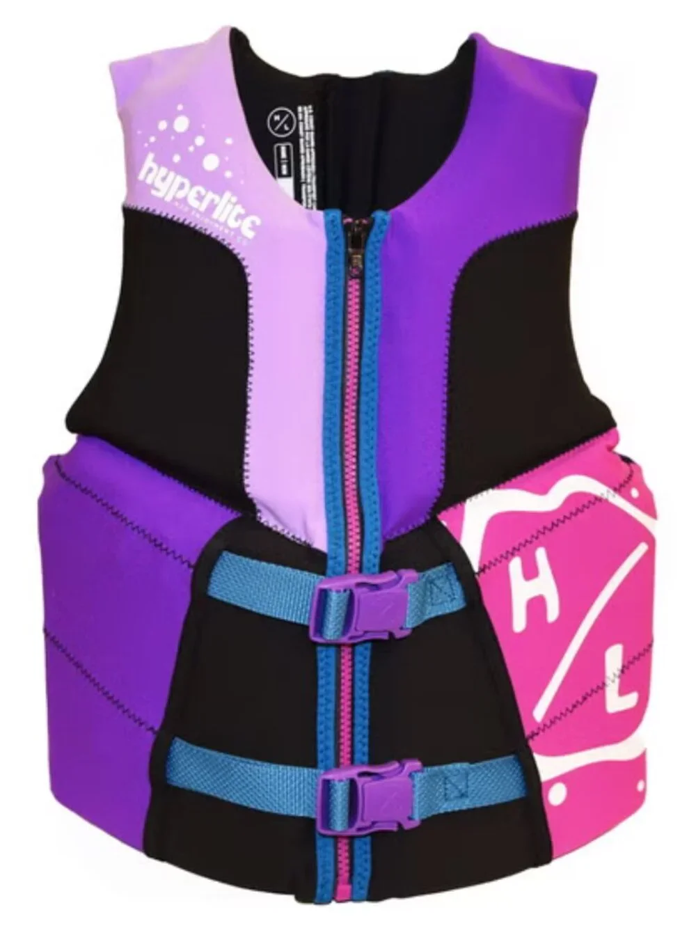 Hyperlite Youth Life Vest, USCG Approved (55-88 lbs) Purple Black, NWT